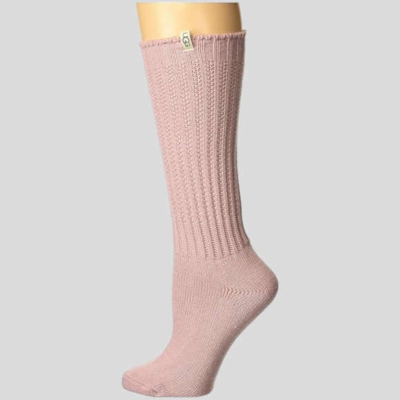 UGG Women's Tyla Slouchy Crew Sock in Clay Pink. 1145331 - Picture 1 of 2